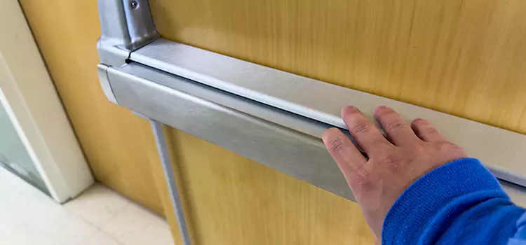 Installing a Push Bar on a Door Lafayette